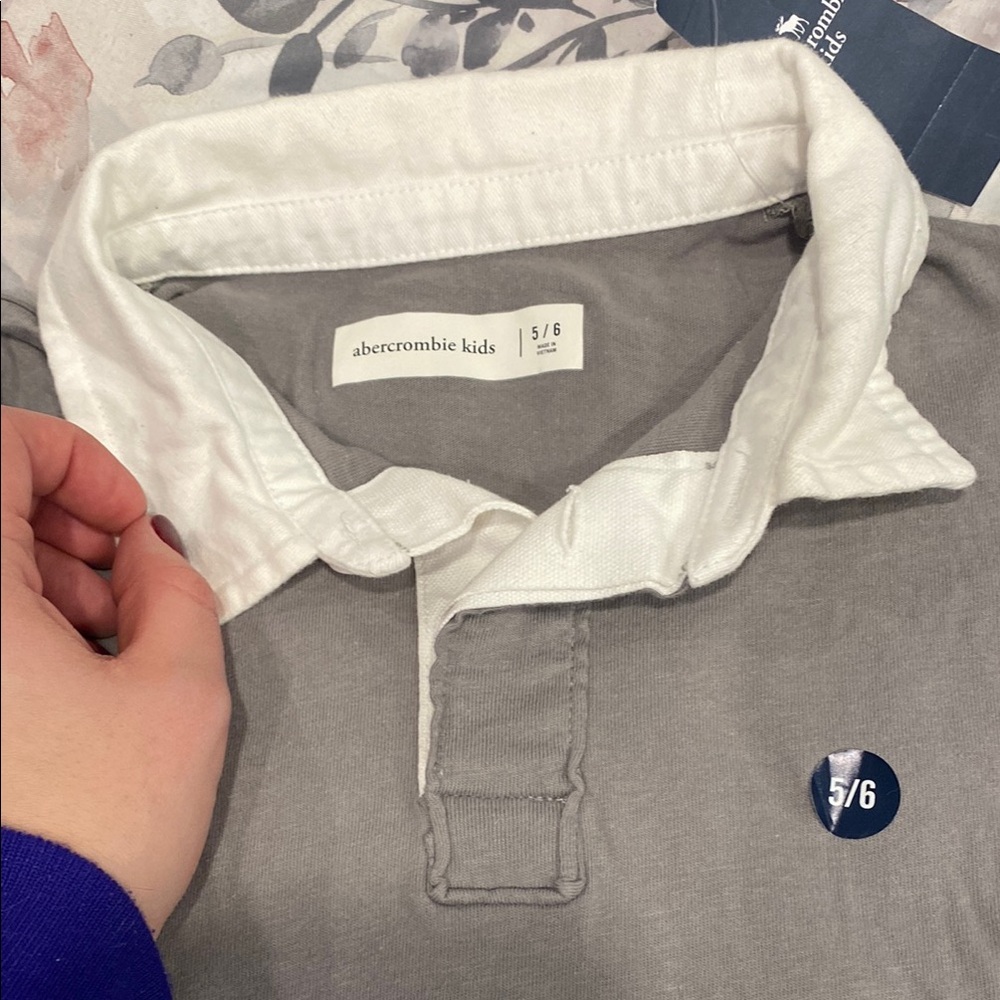 Abercrombie Kids Gray Polo Shirt